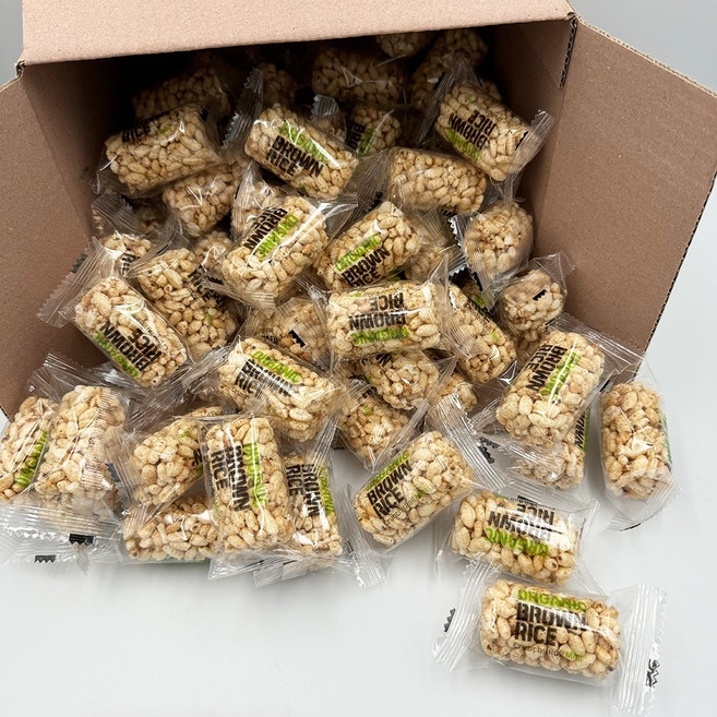 올리 유기농 현미 크런치롤 미니 쌀강정 옛날 간식 50봉(개별포장)