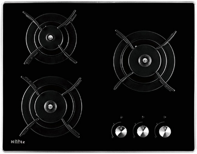 하츠 빌트인가스레인지 3구 GC-3606EDRH 후드연동 매립형가스레인지 건전지형, LNG (도시가스)