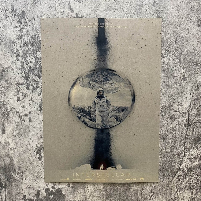 老番顛 星際效應 電影海報 復古裝飾畫