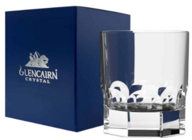 글렌캐런 Lewis 루이스 락 텀블러 온더락 위스키 글래스 + 기프트박스 세트, 8세트