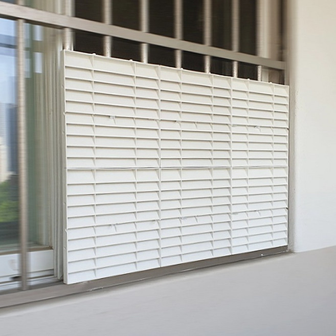 모다리빙 국내산 방범창 통풍 블라인드 사생활 보호 창문가리개, 화이트, 10개