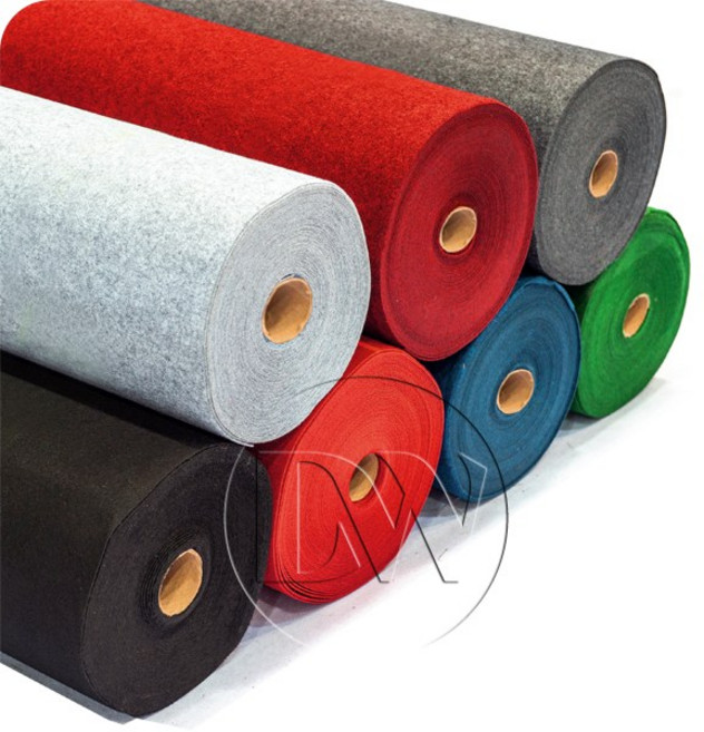 파이론텍스 레드카페트 색상선택 화려한 색감을 행사전시공간에 생동감을 더하는 바닥재, 연회색(1.8mX36.5m.T3mm), 1개