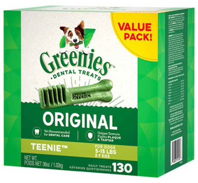 그리니즈 티니 (강아지덴탈껌), 티니 오리지널, 1.02kg, 130개