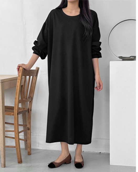 마이쏭 여성 빅사이즈 봄신상 루즈핏 커스틴오버핏롱원피스