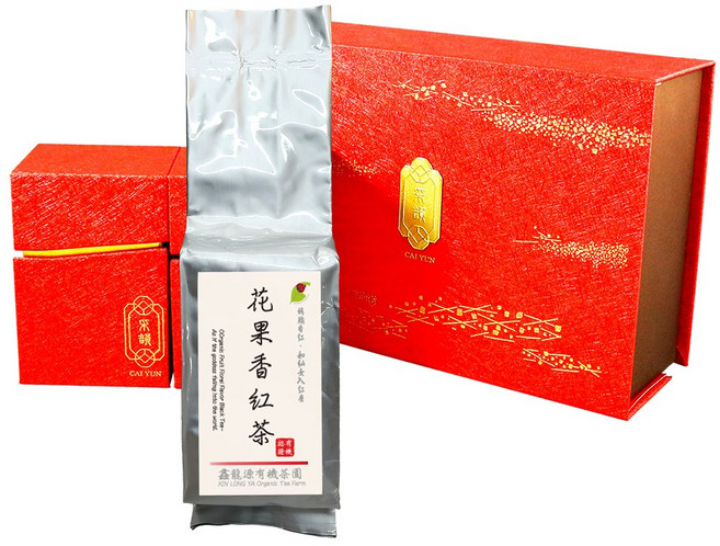 寒露有種茶 花果香紅茶 禮盒組, 1套, 有機花果香紅茶30g2包