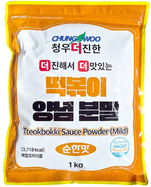 청우식품 더진한 떡볶이 양념분말 1kg (1박스10개입), 1개