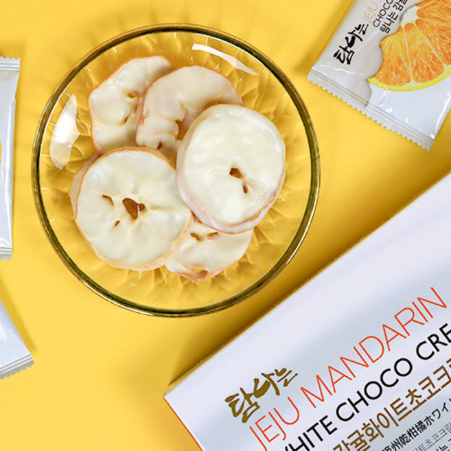 제주도 감귤칩 감귤화이트초코크림, 1개, 120g