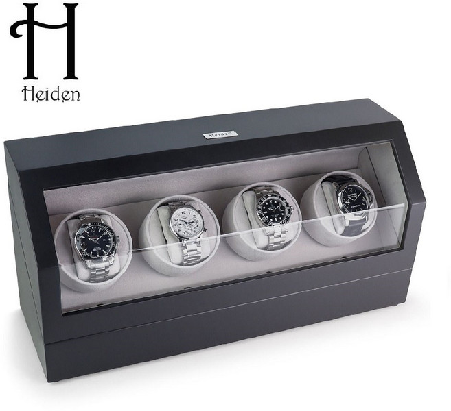 [Heiden] 하이덴 프리미어 쿼드 와치와인더 HD015-Wood 명품 시계보관함 Walnut Cherry Black Wood 4구 신형