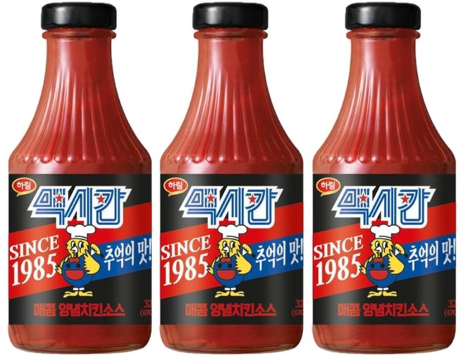 맥시칸 하림 양념치킨 소스 매콤, 320g, 3개