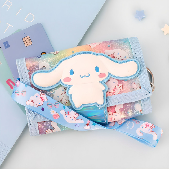 산리오 시나모롤 블링 3단 목걸이 지갑