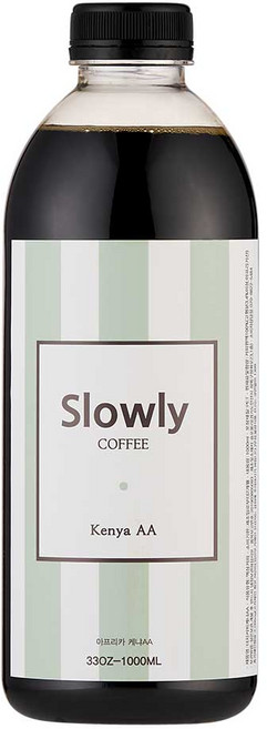슬로울리 케냐AA 더치커피 콜드브루 원액, 1L, 1개, 1개입