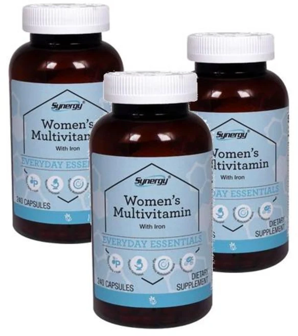 비타코스트 시너지 우먼 멀티비타민 철분함유 캡슐 Vitacost Synergy Women Multivitamin, 3개, 240정 - 쿠팡