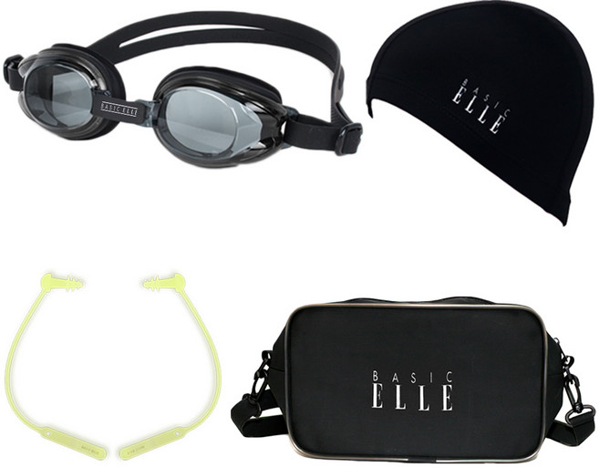 베이직엘르 수영훈련 아동용 수영 세트 BEPS-W004K, 혼합색상