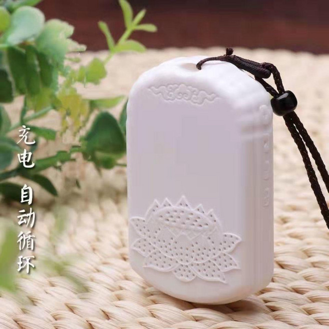 無品牌 念佛機 蓮花 太陽能 防水防雨音樂播放器, 白色49首+USB充電線+掛繩