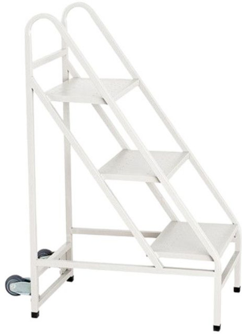 도서관 북트롤리 북트럭 책꽂이 플랫 철제 도서 카트 서가 사다리 북웨건, 3. 블랙 3단 책차 무음바퀴