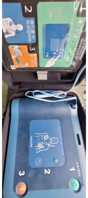 중고 필립스 PHILIPS 하트스타트 자동심장충격기 AED 제세동기 FRX, 1개