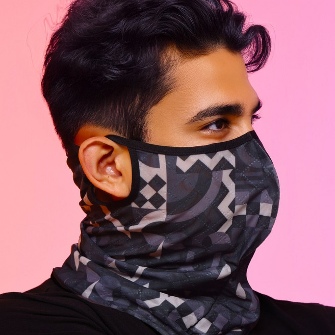 국내생산 러너핏 귀걸이 쿨 남자 스포츠 여름 워머, 넥게이터 크루블랙화이트