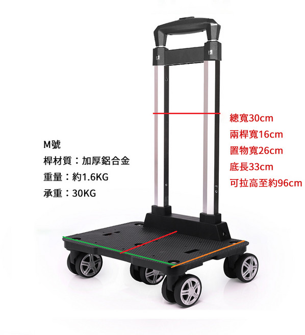 寵物拉桿包 寵物推車 5輪靜音, 1個, New拉桿底座【Ｍ：33*30cm】, 灰色