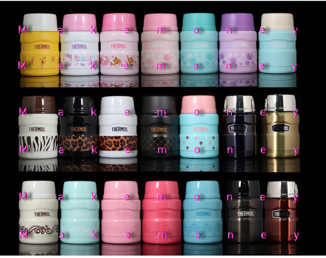 THERMOS 膳魔師 SK3000RM系列 不銹鋼真空悶燒罐, 1個, 粉桃歐蕾