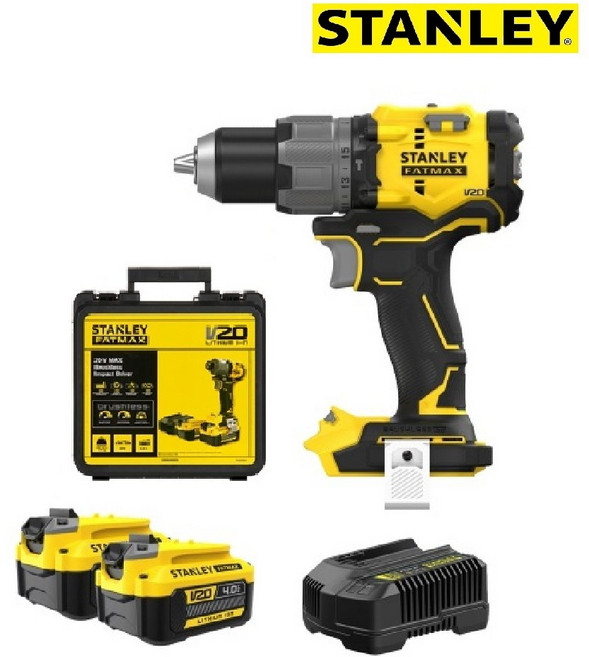스탠리 SBD726M2K 충전 햄머 드릴 드라이버 20V MAX 4.0Ah 배터리 2팩 FATMAX 3모드 2단토크조절 브러쉬리스 무선 함마