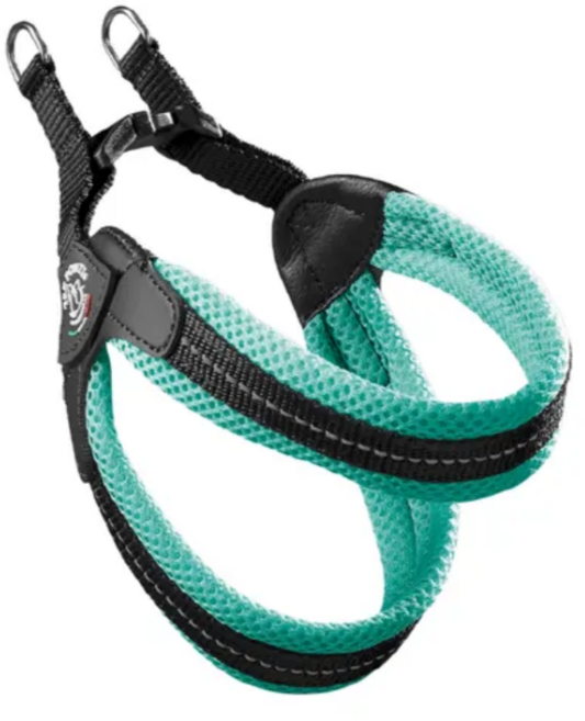 [신제품] 트레폰티 메시 버클 하네스 이탈리아 수제 명품, 민트