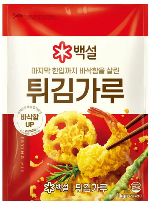 튀김가루 1KG백설, 1개, 1kg