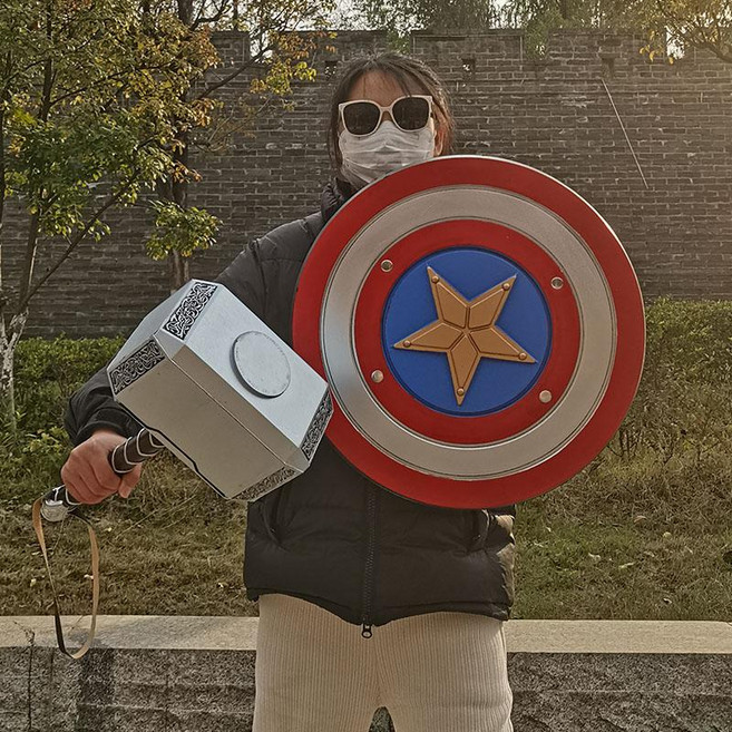 할로윈의상 할로윈소품 토르 망치 코스프레 캡틴 방패 코스튬, 원더우먼 방패