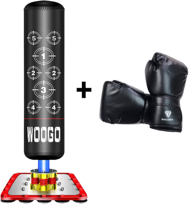 샌드백 복싱 권투 가정용 스탠딩 체육관 이종 격투기 기본형 170cm 원통형, 샌드백 흡착형(180cm)