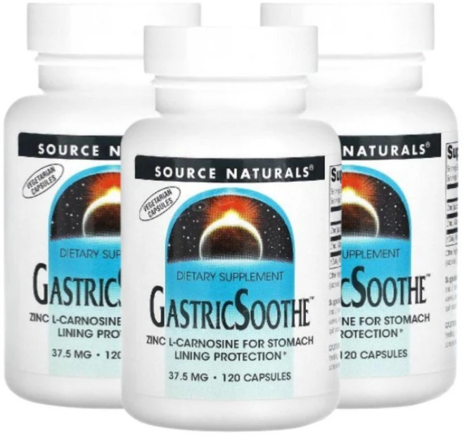 Source Naturals 소스 내추럴스 개스트릭 수더 37.5mg gastric Soothe, 3개, 120정 - 쿠팡