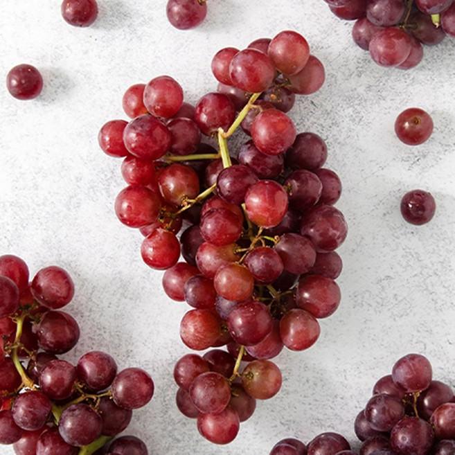 [붉은빛 달콤함] 프리미엄 고당도 크림슨 포도 씨없는 적포도, 1개, 3kg