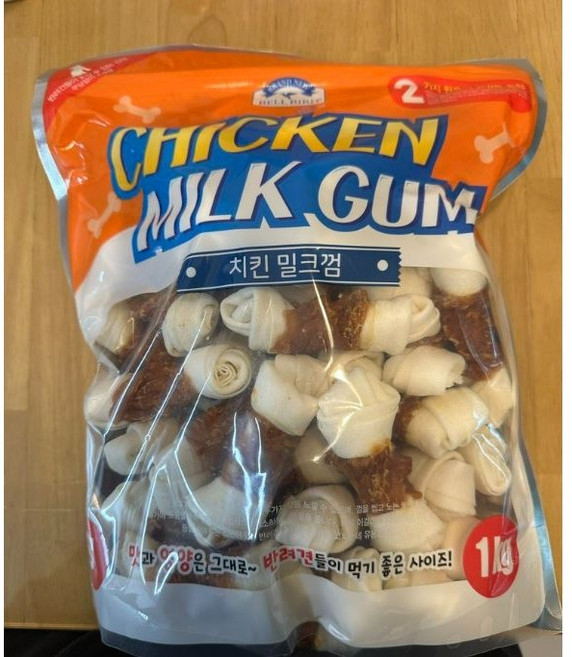 벨버드 치킨 밀크껌 스몰 S, 치킨밀크, 1kg, 8개
