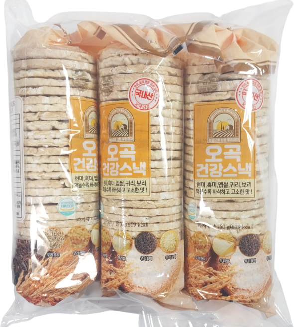 오곡건강스낵, 150g, 3개