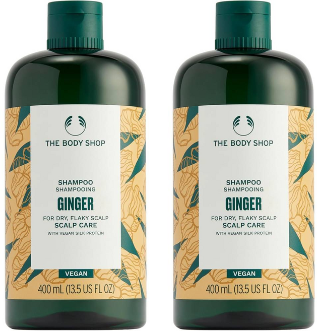 더바디샵 진저 스칼프 케어 샴푸 13.5 Fl oz 2팩, 400ml