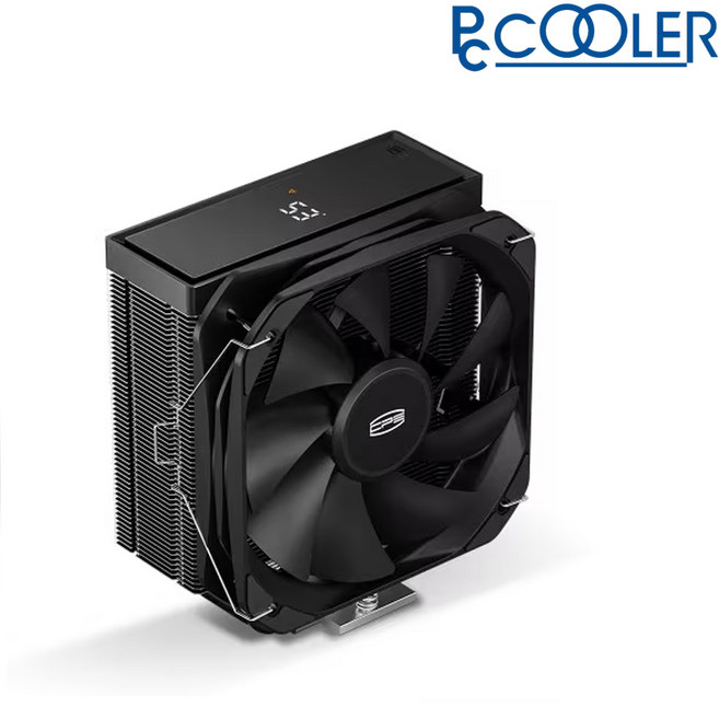 PCCOOLER PALADIN 400 DIGITAL 공랭 CPU 쿨러 팬쿨러 싱글타워, 1개, 블랙