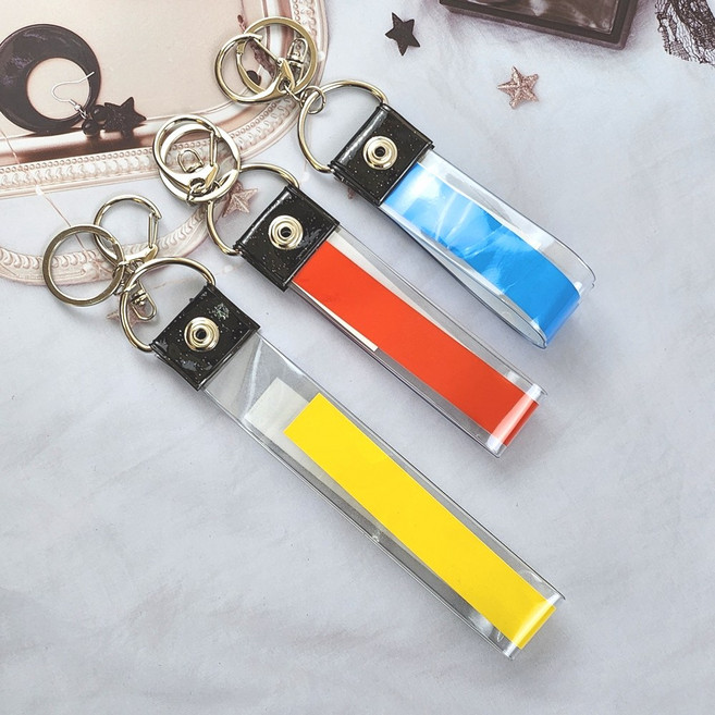 콘서트 팔찌 긴테 띠지 키링 만들기 컨페티 홀더 종이 입장권 손목 티켓, B 25cm
