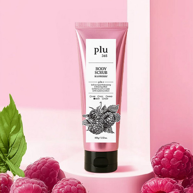 플루365 바디 스크럽 라즈베리 향, 100g, 2개