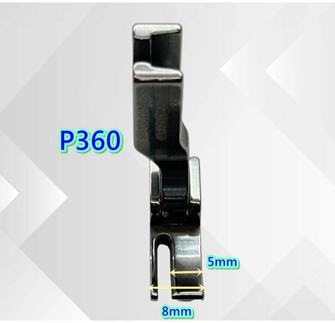 YS 萬用工業壓腳 P351/P351K/P361/P360 適用Brother Juki Singer Mitsubishi工業縫紉機, 1個, YS-P360P大小腳(左小右大)