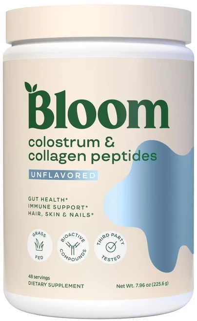 블룸 뉴트리션 Bloom 초유 & 콜라겐 무맛 unflavored 펩타이드, 1개, 225.6g - 쿠팡