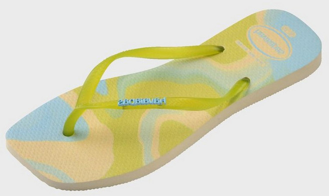 하바이아나스 HAVAIANAS 슬림 스퀘어 젤리 플립플랍 Buttercream