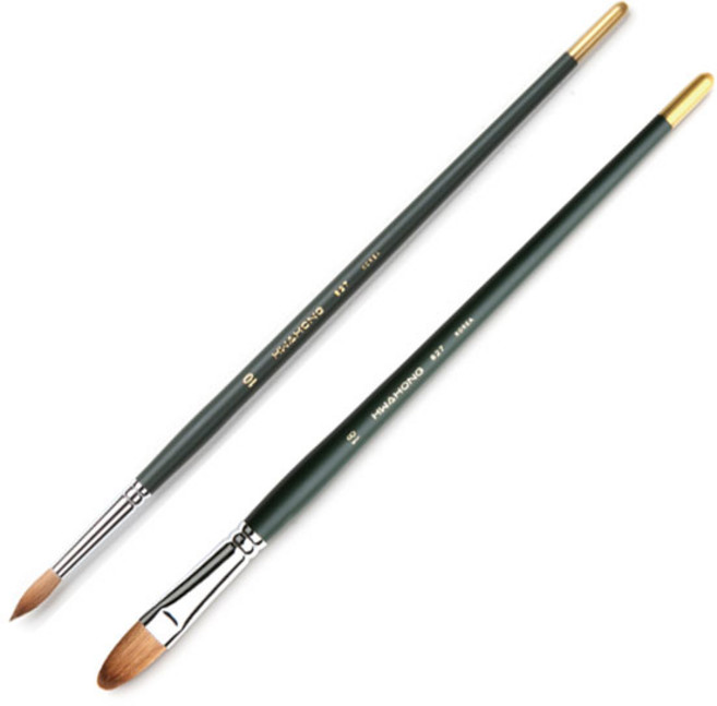 화홍 827 유화 아크릴 평붓, 12호, 2개