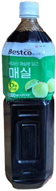 [트윈스몰] 국산매실로 담근 매실액 베스트코 매실원액1.5리터, 3개, 1.5L, 3개
