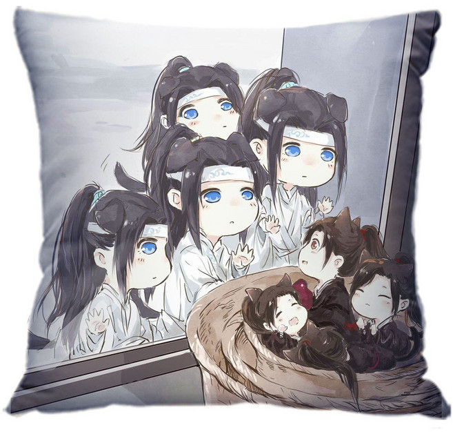 魔道祖師 藍忘機 魏無羨 動漫周邊抱枕, 3,50*50（送禮推薦）