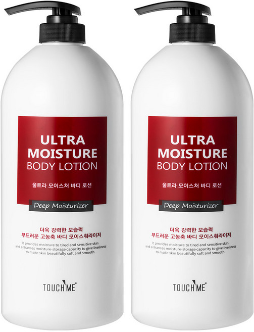 터치미 울트라 모이스처 바디로션, 1.5L, 2개