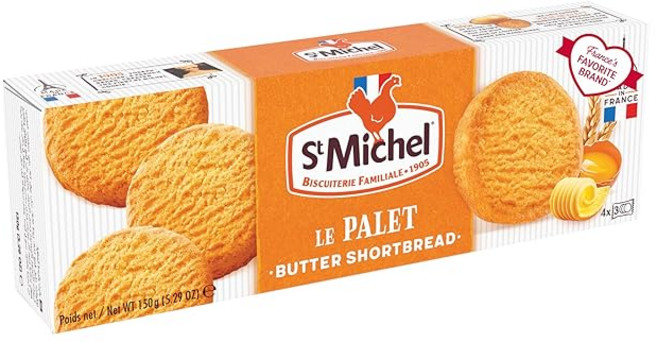 정규 판매 대리점 생미셸 팔레트 (버터가 듬뿍 갈레트) 150g (12매입) 버터쿠키 발효버터 쿠키 비스킷 갈레트 개별 포장 세련 선물 과자 귀여운 프랑스 보존료 인구 착색료 미