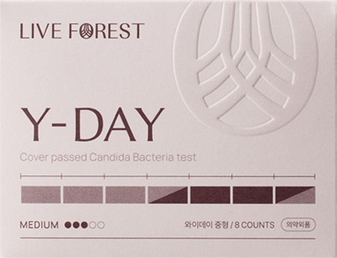 라이브포레스트 와이데이 중형 순면 생리대 날개형, 1세트, 8개입
