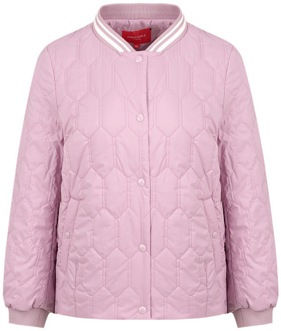 크로커다일레이디 크로커다일레이디 스프링 지그재그 퀼팅 스타디움 점퍼_CLESPD204