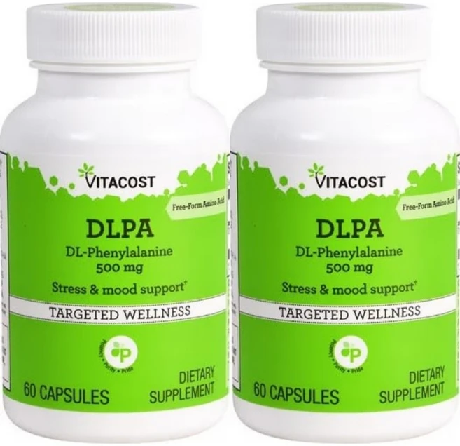 비타코스트 DLPA DL 페닐알라닌 500mg, 60정, 2개 - 쿠팡