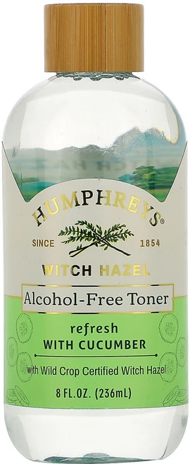 Humphreys 위치하젤 오이가 첨가된 알코올 무함유 토너 리프레시 236ml 2팩, 1개 - 쿠팡