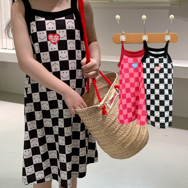 90-160사이즈 여아원피스 바캉스원피스 유아 여아 주니어 여름원피스 아동 쿨원단 쿨링원피스 바캉스룩 냉감원단 키즈 나시 민소매 원피스 파자마 잠옷 원피스 초등학생