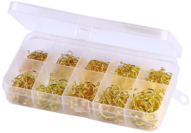 대용량 낚시바늘 세트 낚시 후크 바늘, 1세트, 100개입